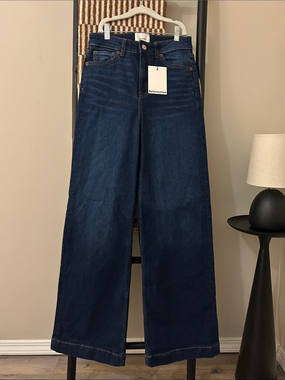 Reformation Bex Super Stretch High Rise Wide Leg Jeans
